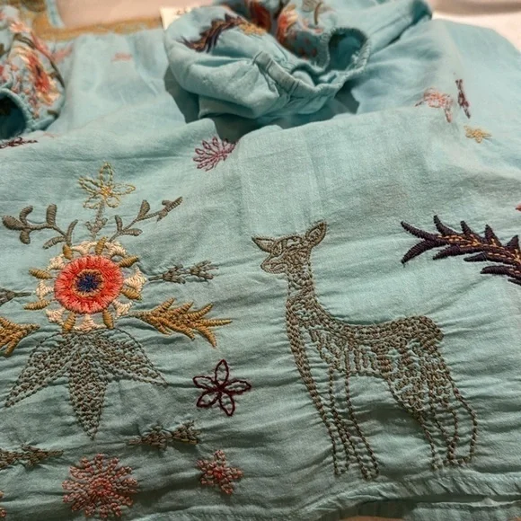 Johnny Was heavily embroidered “Lucy” artesian blouse NWT - Picture 10 of 16